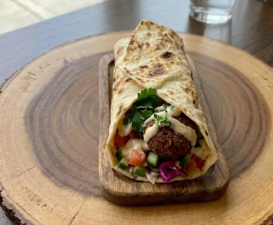 Falafel Saj Sandwich
